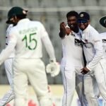 রাজিথার বলে উপড়ে গেল মুশফিকের স্টাম্প