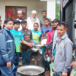 সাহেবের বাজারে ৬’ শতাধিক পরিবারের মাঝে খাবার বিতরণ