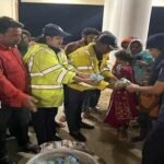 ধর্মপাশা থানা পুলিশের উদ্যোগে খাবার বিতরণ