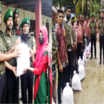 বন্যার্তদের মাঝে আনসার-ভিডিপি ত্রাণ বিতরণ