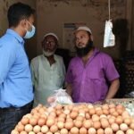 ব্রাহ্মণবাড়িয়ায় তিন ডিম দোকানীকে জরিমানা 