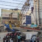 ৫০ টনের ফিটনেসবিহীন ক্রেন ৭০ টনের গার্ডার তুলছিল