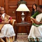 ভারতের রাষ্ট্রপতির সঙ্গে শেখ হাসিনার সৌজন্য সাক্ষাৎ