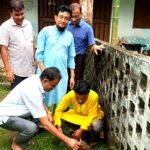 দুর্গাপুরে তাল বীজ রোপণ করেছে‘‘রিক্সাচালক তারা মিয়া’’