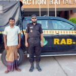 গৌরনদীতে বিদেশী মদসহ মাদক বিক্রেতা নয়ন সাহা আটক