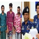 গৌরনদীতে পিস্তল ধারালো অস্ত্র লুন্ঠনকৃত স্বর্নালংকার সহ সাত ডাকাত গ্রেপ্তার