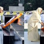 শিখা অনির্বাণে রাষ্ট্রপতি ও প্রধানমন্ত্রীর শ্রদ্ধা