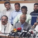 নয়াপল্টন কার্যালয়ে মোশাররফ গয়েশ্বর ও মঈন: ভাঙচুর নিয়ে ক্ষোভ