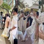 বিয়েতে লাঠি নিয়ে হাঁটছেন আমির খান