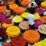 ফুল বাজারে বসন্ত ও ভালোবাসার উত্তাপ