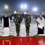 কেন্দ্রীয় শহীদ মিনারে রাষ্ট্রপতি ও প্রধানমন্ত্রীর শ্রদ্ধা