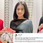 বঙ্গবাজারে পুড়ে যাওয়া কাপড় কিনেছেন বুবলী