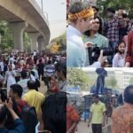 বাংলা নববর্ষ উপলক্ষ্যে মঙ্গল শোভাযাত্রা, অংশ নিয়েছেন বিদেশিরাও