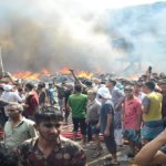 আগুন নেভাতে বড় বাধা উৎসুক জনতা