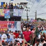 ভৈরব থেকে সিলেট অভিমুখে বিএনপির রোডমার্চ, জনতার ঢল