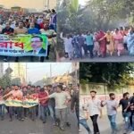 অবরোধের সমর্থনে রাজধানীতে বিএনপি’র বিক্ষোভ, সংঘর্ষ
