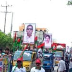 ফয়সালার হুঁশিয়ারি দিয়ে শরীয়তপুরমুখী বিএনপির রোডমার্চ