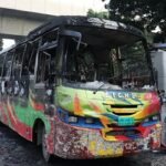 জাতীয় প্রেসক্লাবের সামনে বাসে আগুন