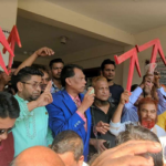 শোডাউন করে আচরণবিধি ভাঙ্গলেন জাপার এমপি প্রার্থী