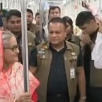 মেট্রোরেলে আগারগাঁও থেকে মতিঝিল গেলেন প্রধানমন্ত্রী