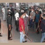 সিলেটে অবরোধে ছাত্রলীগের সশস্ত্র মহড়া