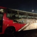 কালিয়াকৈরে যাত্রীবাহী বাসে আগুন