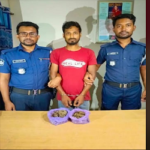 পানছড়ি থানা পুলিশের বিশেষ অভিযানে গাঁজা সহ মাদক ব্যবসায়ী গ্রেফতার।