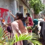 চট্টগ্রামে দেয়ালে গ্রাফিতি, আইল্যান্ডে চারা রোপণ