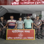 দৌলতপুর সীমান্তে ভারতে পালানোর সময় বিজিবি’র অভিযানে ৩ শীর্ষ সন্ত্রাসী আটক