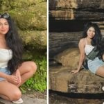 খোলামেলা পোশাকে গুহায় বসে ক্যামেরায় পোজ দিলেন জেফার