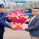 ময়মনসিংহের নবাগত জেলস পুলিশ সুপার আগমনে ফুলেল শুভেচছা।