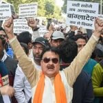 নয়াদিল্লিতে বাংলাদেশ হাইকমিশন অভিমুখে আরএসএসের মিছিল