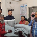 জয়পুরহাটের কালাইয়ে আশ্রয়ন প্রকল্পের হতদরিদ্র শীতার্তদের মাঝে কম্বল বিতরণ