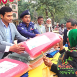 দুর্গাপুরে শীতার্তদের মাঝে কম্বল বিতরণ