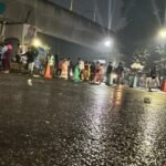 বসন্ত সন্ধ্যায় মৌসুমের প্রথম বৃষ্টিতে ভিজল রাজধানী