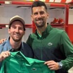 জোকোভিচের ম্যাচ দেখতে গ্যালারিতে হাজির মেসি