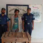 আখাউড়ায় দেশীয় অস্ত্রসহ ডাকাত গ্রেপ্তার