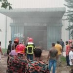 বরিশালের সোনারগাঁও টেক্সটাইলে আগুন