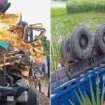 নওগাঁয় ট্রাকের মুখোমুখি সংঘর্ষে হেলপার নিহত..