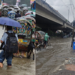 চট্টগ্রামে টানা বৃষ্টিতে জলাবদ্ধতা, বিপর্যস্ত জনজীবন..