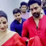 পূজা শেষে শুভশ্রীর আঁচল ধরে যা বললেন দেব!