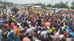 কুমিল্লা-সিলেট মহাসড়ক অবরোধ