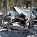 ডোমার কেতকীবাড়ীতে অগ্নিকান্ডের ঘটনায় ৪টি ঘড় পুড়ে ছাই
