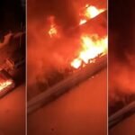 রাজধানীতে আবারও বাসে আগুন