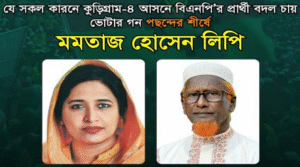 যে কারনে কুড়িগ্রাম-৪ আসনে বিএনপি’র ঘোষিত প্রার্থী বদলের দাবী : পছন্দের শীর্ষে মমতাজ লিপি