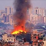 ১৬ ঘণ্টা পর নিভল কড়াইল বস্তির আগুন