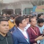 হাদিকে গুলির প্রতিবাদে ঢামেকে ছাত্রদলের বিক্ষোভ