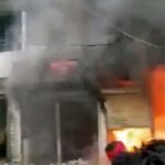 ফরিদগঞ্জে আগুনে পুড়ল ৪ দোকান, কর্মচারী নিহত