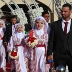 গাজায় গণবিয়ে, দাম্পত্যের বন্ধনে আবদ্ধ হলেন ৫৪ যুগল