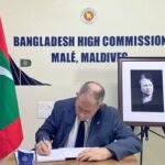 বেগম জিয়ার মৃত্যু: মালদ্বীপে শোক বইয়ে স্বাক্ষর বিদেশি কূটনীতিকদের